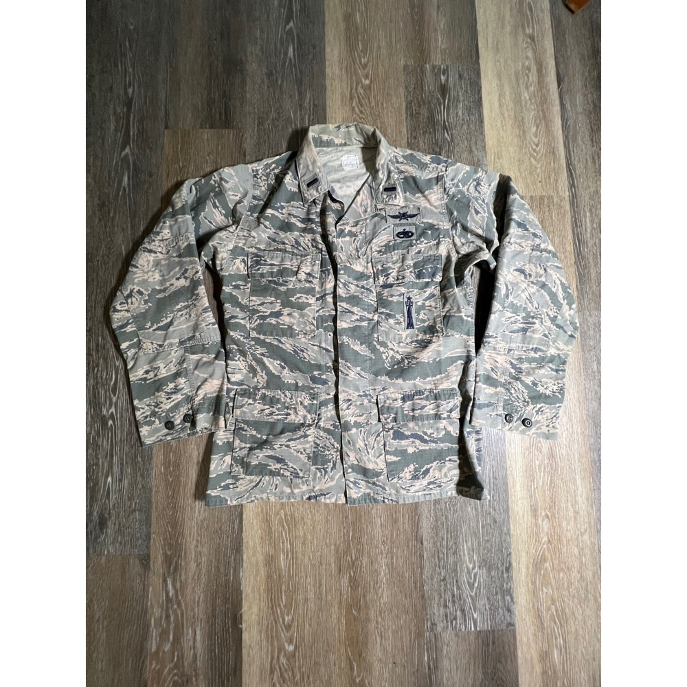 US Air Force ABU Utility‎ Jacket Mens medium Camo Tiger Stripe Field Coat
